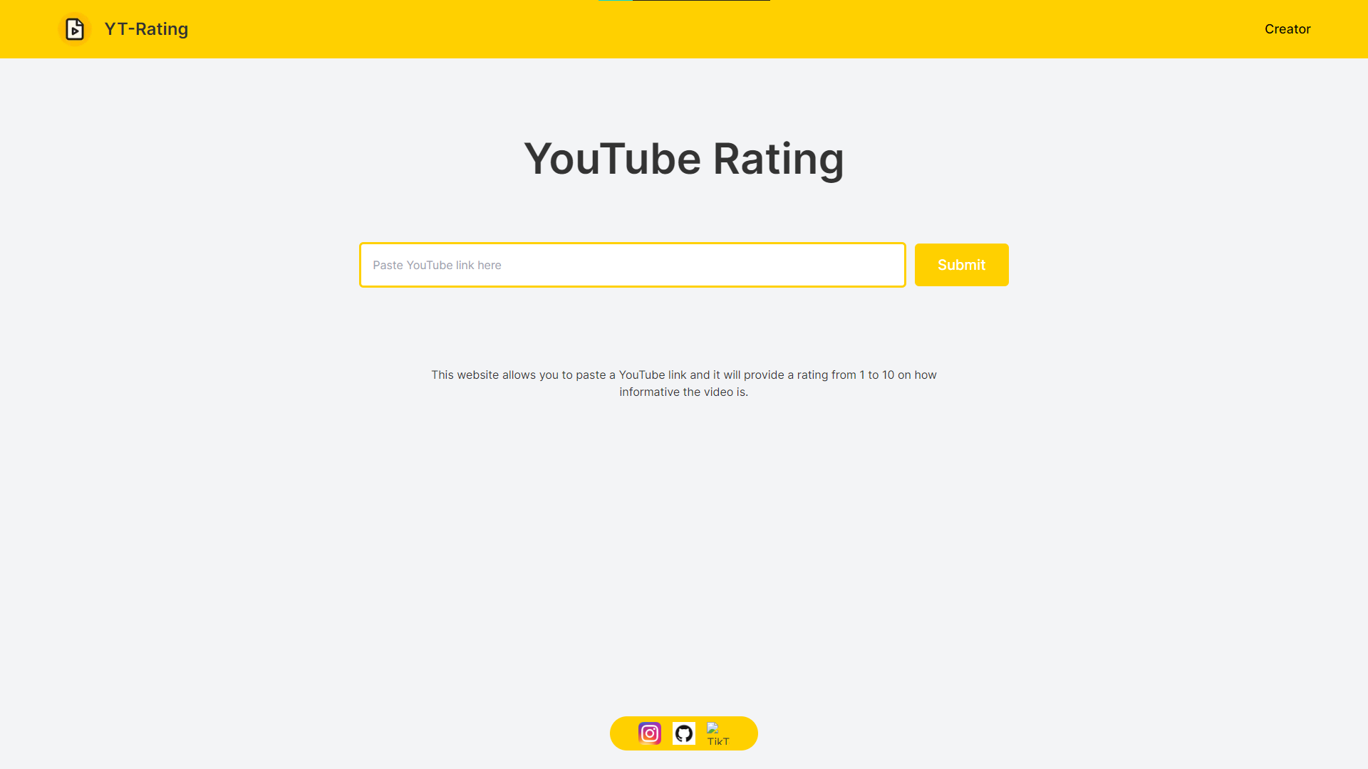 YT-Rating App